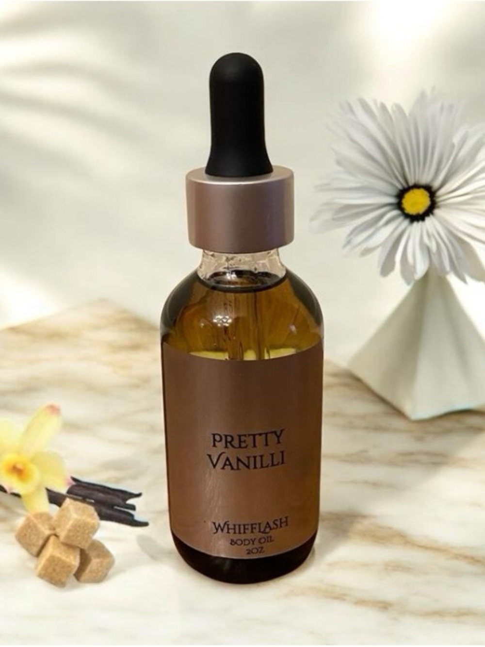 Pretty Vanilli Body Oil Vanilla Musk Patchouli Vanilla Orchids